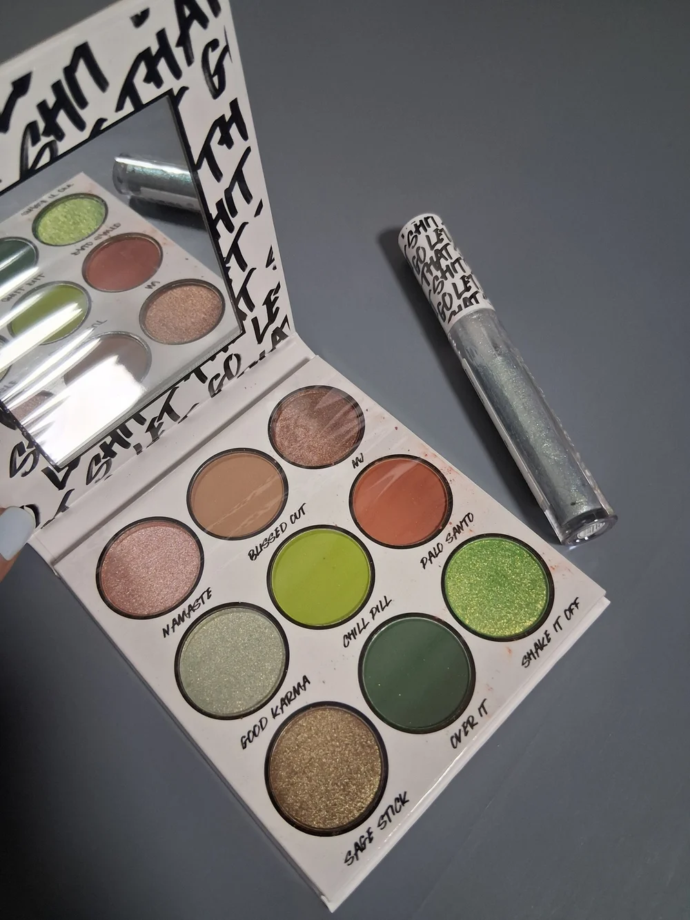 Let That Shit Go Palette + Shimmering Lip Gloss